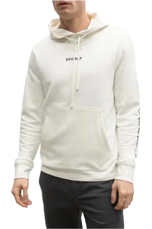 ECOALF Homme, Sweatshirts et sweats à capuche, Blanc, Taille: M Actioalf Sweat à capuche
