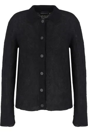 Emporio Armani Homme, Pulls, Noir, Taille: M Cardigan Élégant