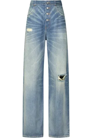 Maison Margiela Femme, Jeans, Bleu, Taille: W28 Jean Vintage Taille Haute