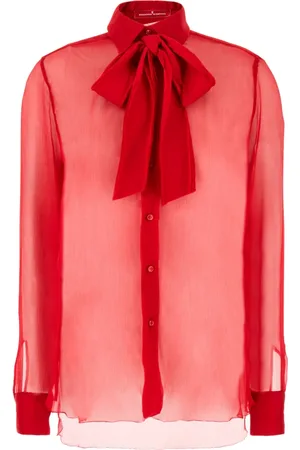 ERMANNO SCERVINO Femme, Blouses et Chemises, Rouge, Taille: 40 FR Camicie Shirt