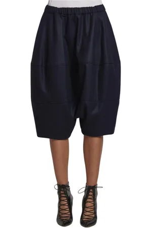 Comme des Garçons Femme, Shorts, Bleu, Taille: 36 FR Short Bleu en Laine