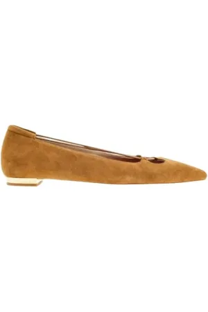 Carolina Herrera Femme, Chaussures, Brun, Taille: 37 EU Ballerines Insignia Grid