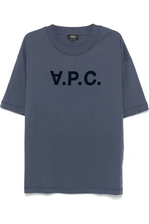 A.P.C. Homme, Tops, Bleu, Taille: L T-shirt en coton