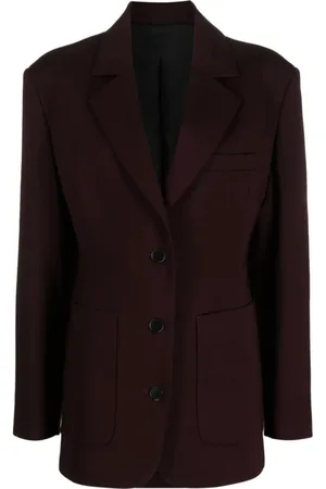 Lanvin Femme, Vestes, Brun, Taille: 38 FR Veste cintrée à simple boutonnage