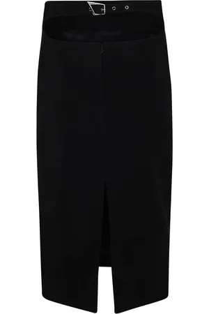MUGLER Femme, Jupes, Noir, Taille: 36 FR Jupe Crayon Midi