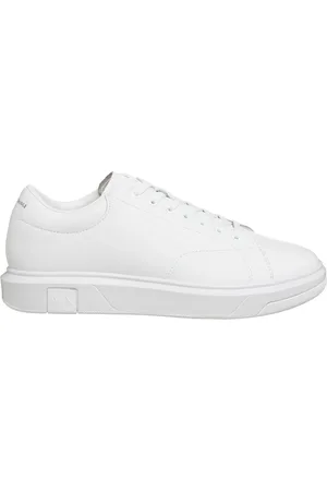 Armani Exchange Homme, Chaussures, Blanc, Taille: 39 EU Baskets à Lacets Unies