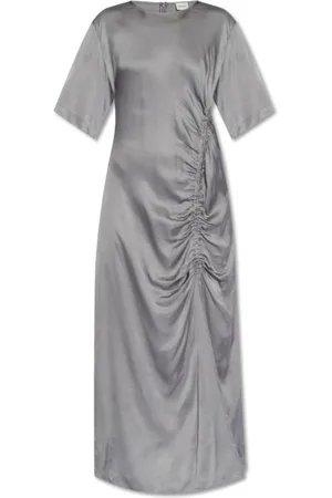 Herskind Femme, Robes, Gris, Taille: 40 FR Robe Satin Sabastian