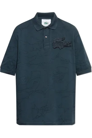Lacoste Unisex, Tops, Bleu, Taille: L Polo avec Logo Détachable