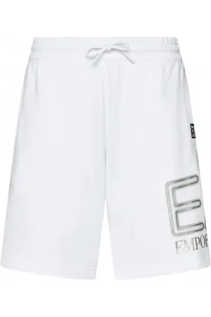 EA7 Homme, Shorts, Blanc, Taille: XS Short de survêtement Casual