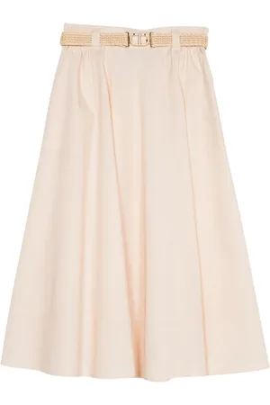 Twin-Set Femme, Jupes, Rose, Taille: 40 FR Jupe en coton avec ceinture