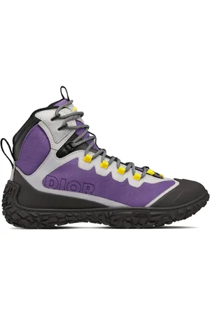 Dior Homme, Chaussures, Violet, Taille: 40 EU Bottines de randonnée à la cheville avec semelle en caoutchouc