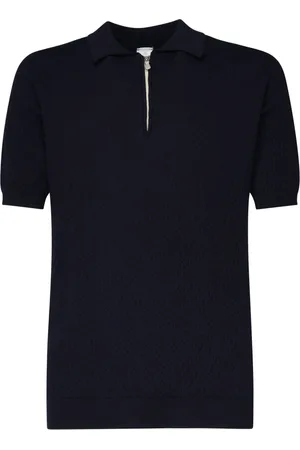 ELEVENTY Homme, Tops, Bleu, Taille: M Polo Demi-Zip