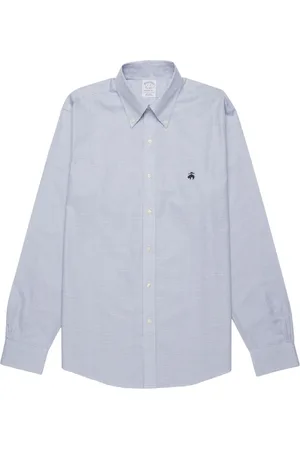 Brooks Brothers Homme, Chemises, Bleu, Taille: XL Chemise habillée Regent Regular Fit en coton Supima infroissable à boutons