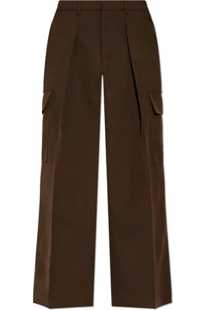 Burberry Femme, Pantalons, Brun, Taille: 36 FR Pantalon Cargo Taille Haute Jambe Large