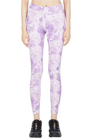 The North Face Femme, Pantalons, Violet, Taille: 40 FR Legging Tie-Dye en Coton avec Taille Haute