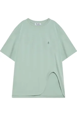 The Attico Femme, Tops, Vert, Taille: 36 FR T-shirt à Manches Courtes et Col Rond