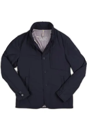 Duno Homme, Vestes, Bleu, Taille: S Veste de Champ Légère Bleue Puffer
