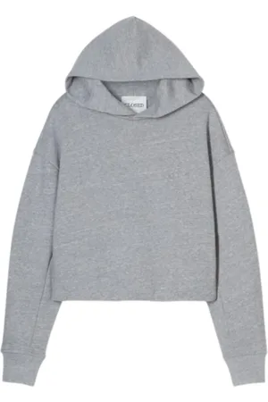 Closed Femme, Sweatshirts et sweats à capuche, Gris, Taille: 36 FR Sweat à Capuche Ourlet Plié