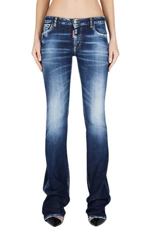 Dsquared2 Femme, Jeans, Bleu, Taille: 38 FR Flare Twiggy Dark Wash Jeans