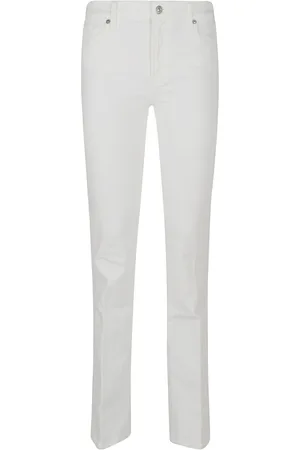 7 for all Mankind Femme, Jeans, Blanc, Taille: W30 Jean Bootcut Blanc Nuage