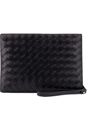 Bottega Veneta Homme, Sacs, Noir, Taille: ONE Size Porte-documents en cuir avec fentes pour cartes