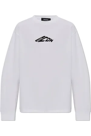 Dsquared2 Femme, Tops, Blanc, Taille: 40 FR T-Shirt Manches Longues