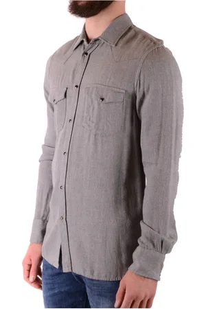 Dondup Homme, Chemises, Gris, Taille: S Chemise Casual