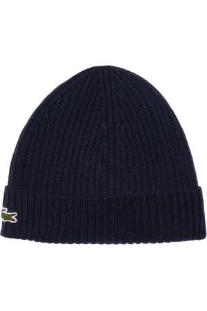 Lacoste Unisex, Accessoires, Bleu, Taille: ONE Size Bonnet Tricot Classique