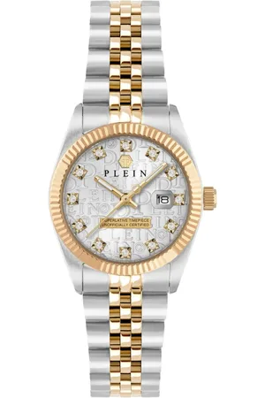 Philipp Plein Femme, Accessoires, Gris, Taille: ONE Size Montre pour Femme Date Superlatif