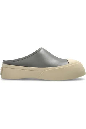 Marni Femme, Chaussures, Gris, Taille: 38 EU Sandales Plates à Plateforme en Cuir