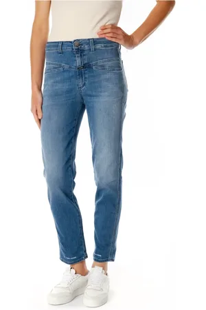 Closed Femme, Jeans, Bleu, Taille: W24 L32 Jean Tapered Taille Haute