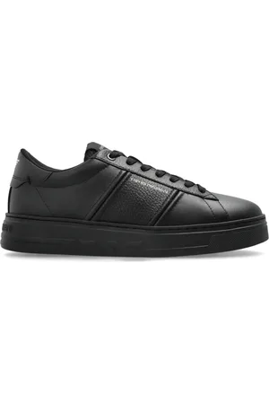 Emporio Armani Homme, Chaussures, Noir, Taille: 44 EU Baskets avec Logo