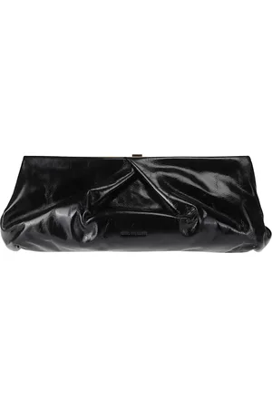 DRIES VAN NOTEN Femme, Sacs, Noir, Taille: ONE Size Sac à main en cuir avec volants et fermeture