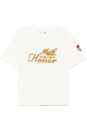 HONOR THE GIFT Homme, Tops, Blanc, Taille: M T-shirt Blanc avec Logo