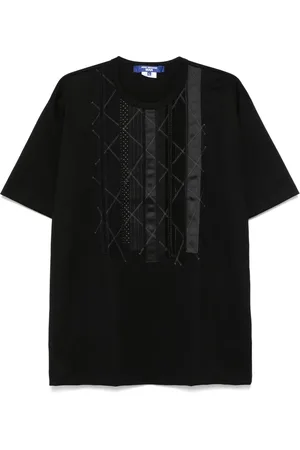 JUNYA WATANABE Homme, Tops, Noir, Taille: M T-shirt Brodé Artisanal