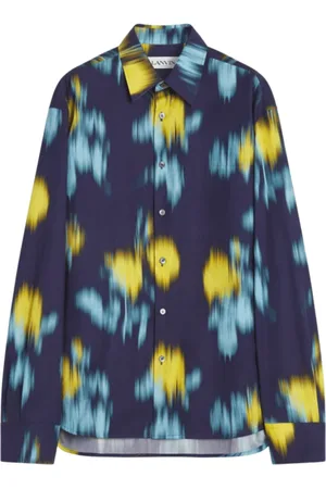 Lanvin Homme, Chemises, Multicolore, Taille: M Chemise Imprimé Floral Flou