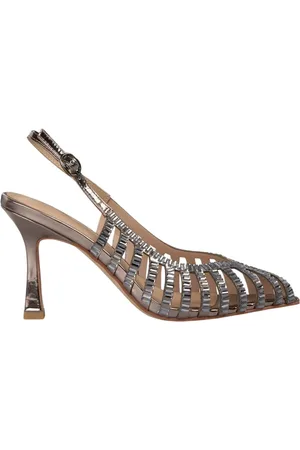 Alma en Pena Femme, Chaussures, Gris, Taille: 40 EU Chaussure à talon à effet cristal