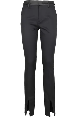 Dondup Femme, Pantalons, Noir, Taille: 40 FR Élégant pantalon smocké