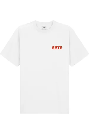 Arte Antwerp Homme, Tops, Blanc, Taille: M T-shirt Imprimé Graphique Ss25-103T