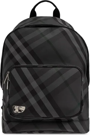 Burberry Homme, Sacs, Noir, Taille: ONE Size Sac à dos Grid