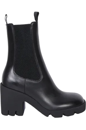 Burberry Femme, Chaussures, Noir, Taille: 37 EU Bottines Noires Élégantes