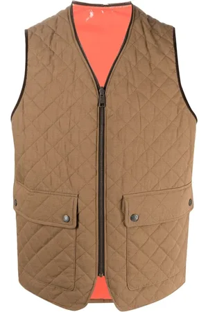 Dsquared2 Homme, Vestes, Brun, Taille: M Veste sans manches matelassée réversible