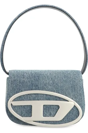 Diesel Femme, Sacs, Bleu, Taille: ONE Size Sac Bandoulière en Cuir avec Détails en Denim