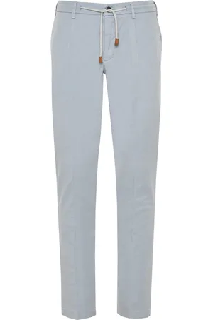 ELEVENTY Homme, Pantalons, Bleu, Taille: W33 Pantalon à Cordon Coulissant en Lyocell/Coton
