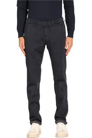 Masons Homme, Pantalons, Bleu, Taille: L Pantalon Chino Slim Fit Marine