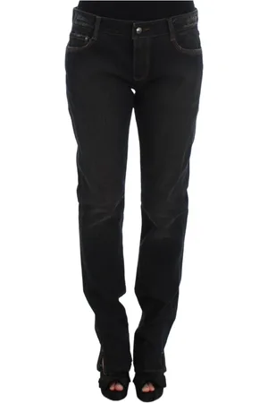 ERMANNO SCERVINO Femme, Jeans, Noir, Taille: 42 FR Jean Boyfriend Slim-Fit