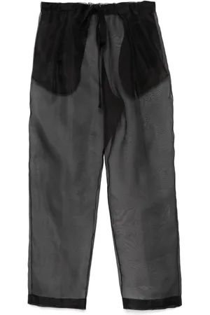 Khaite Femme, Pantalons, Noir, Taille: 40 FR Pantalon Noir Modèle Élégant