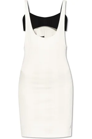 The Attico Femme, Robes, Blanc, Taille: 34 FR Robe Double Épaisseur