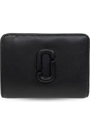 Marc Jacobs Femme, Accessoires, Noir, Taille: ONE Size Le Portefeuille Compact Mini The Covered J Marc