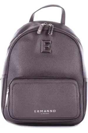 ERMANNO SCERVINO Femme, Sacs, Gris, Taille: ONE Size Sac à Dos Logo Avant Zippé
